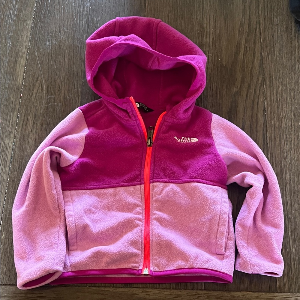 The North Face Kids' Two-Tone purple Fleece Hoodie